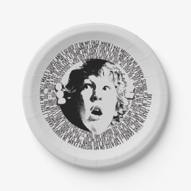 Assiettes En Carton Graphique de confession des Goonies Chunk (Devant)