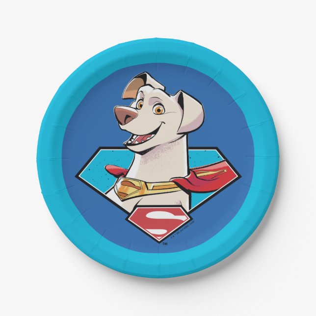 Assiettes En Carton Graphique Krypto S-Shield (Devant)