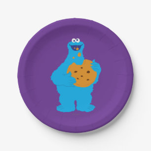 Assiettes En Carton Graphique Monstre Cookie