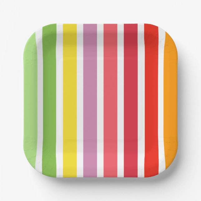 Assiettes En Carton Gratté coloré (Recto)