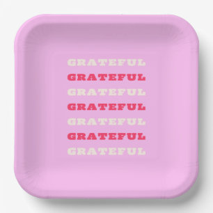 Assiettes En Carton Gratuit, Remerciements, Citation De Gratitude, Ros