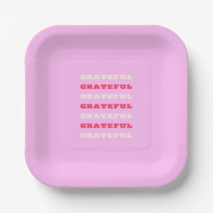 Assiettes En Carton Gratuit, Remerciements, Citation De Gratitude, Ros