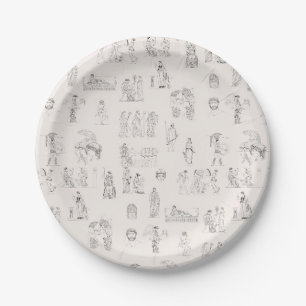 Assiettes En Carton Grèce antique Classique Histoire grecque Motif