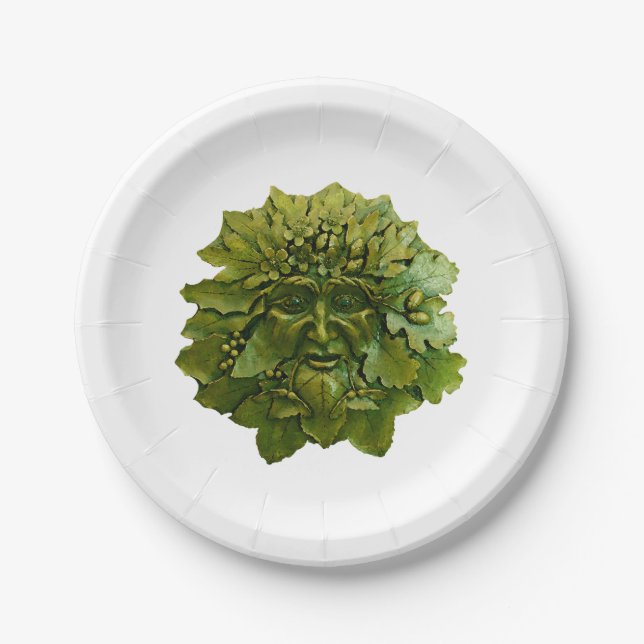 Assiettes En Carton Greenman de la Forêt (Devant)