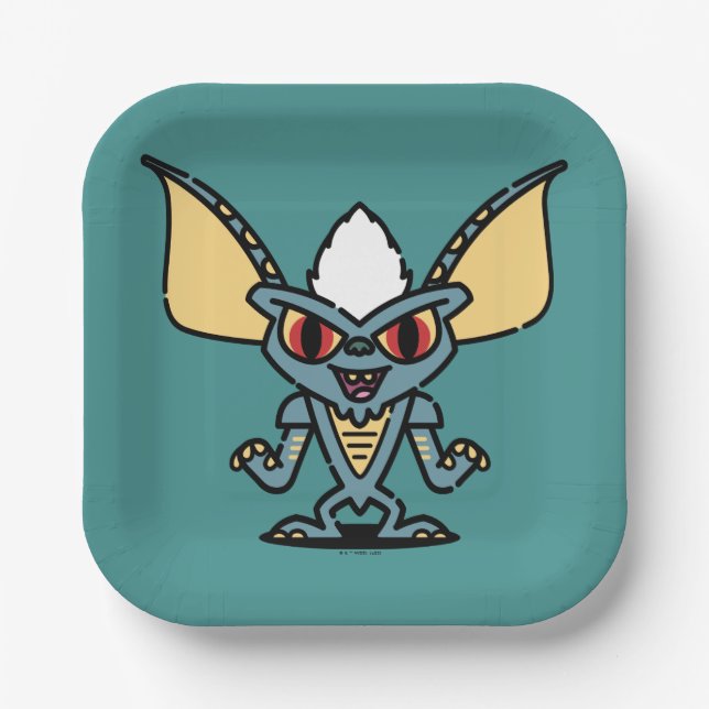 Assiettes En Carton Gremlins | Caractère comique de bande passante (Recto)