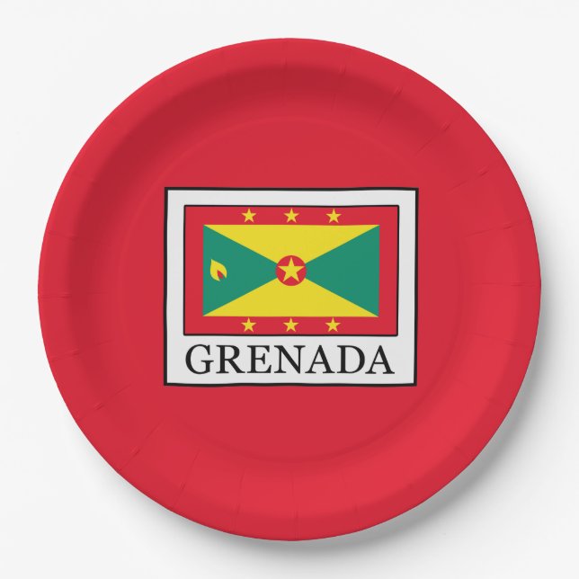 Assiettes En Carton Grenade (Devant)