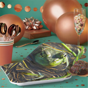 Assiettes En Carton Grenouille