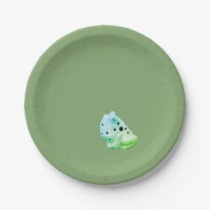 ASSIETTES EN CARTON GRENOUILLE DE BULL - PLAQUE À PAPIER