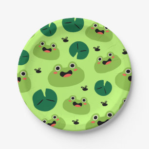 Assiettes En Carton Grenouille drôle