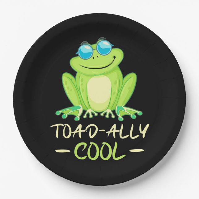 Assiettes En Carton Grenouille Toadal Cool (Devant)