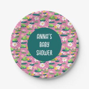 Assiettes En Carton Grenouilles et Lily Pads BABY SHOWER d'anniversair