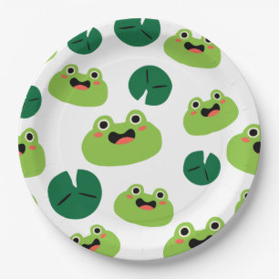 Assiettes En Carton Grenouilles et palourdes