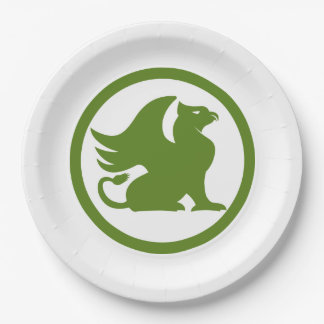 Assiettes En Carton Griffin vert