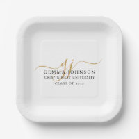 Grille minimaliste de script or moderne