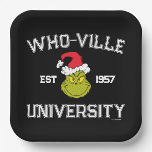 Assiettes En Carton Grille   Who-ville University Est 1957