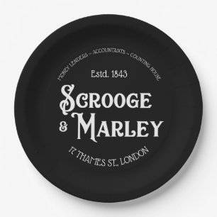 Assiettes En Carton Grippe-sou et Marley par vacances de chant de Noël