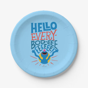 Assiettes En Carton Grover Hello