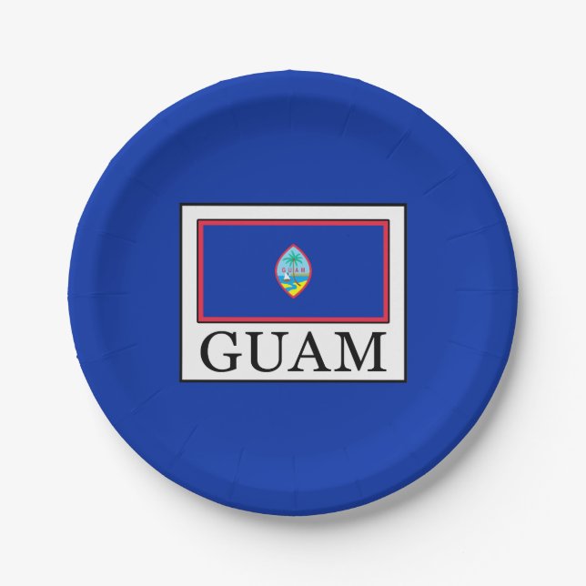 Assiettes En Carton Guam (Devant)