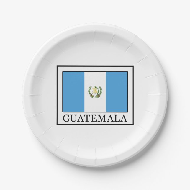 Assiettes En Carton Guatemala (Devant)