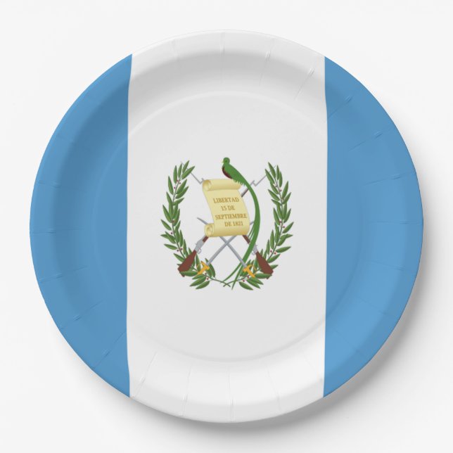 Assiettes En Carton Guatemala (Devant)