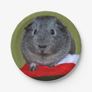 Assiettes En Carton Guinea Pig Christmas