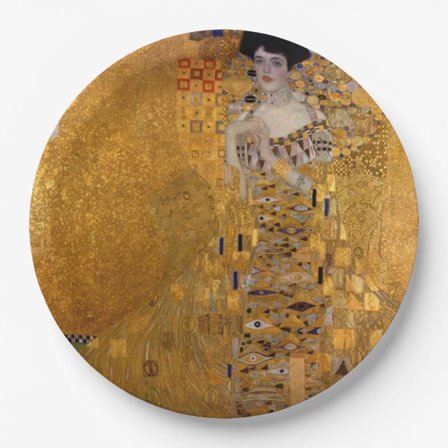 Assiettes En Carton Gustav Klimt - Adele Bloch-Bauer I. (Devant)
