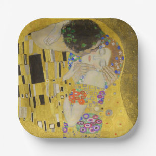 Assiettes En Carton Gustav Klimt - Le baiser