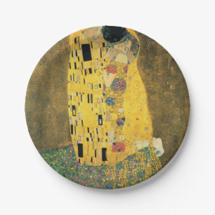 Assiettes En Carton GUSTAV KLIMT - Le baiser 1907