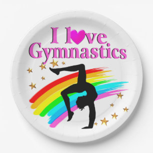 ASSIETTES EN CARTON GYMNAST SPARKLING
