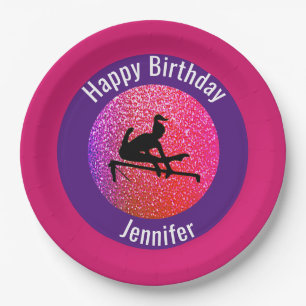 Assiettes En Carton Gymnastique Anniversaire Des Bars Inéven Étincelle