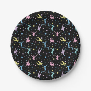 Assiettes En Carton Gymnastique féminine Gymnastique féminine avec éto