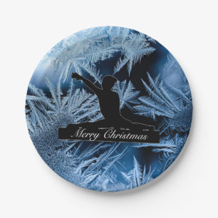 Assiettes En Carton Gymnastique "Joyeux Noël" Frozen