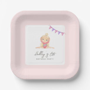 Assiettes En Carton Gymnastique Plaques de fête d'anniversaire