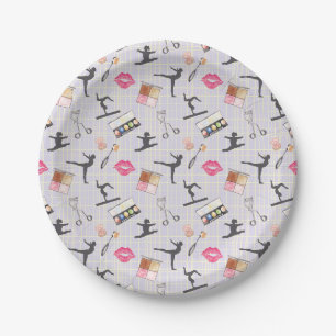 Assiettes En Carton Gymnastique pour filles - Maquillage pour filles