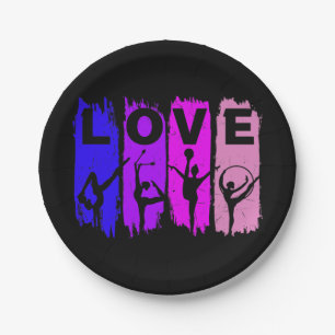Assiettes En Carton Gymnastique rythmique amour