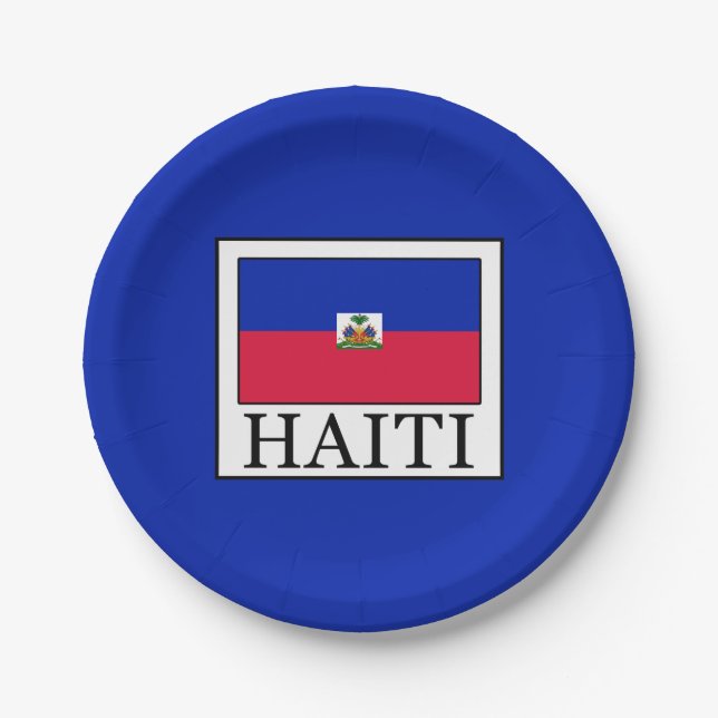 Assiettes En Carton Haïti (Devant)