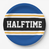 HALFTIME Bleu Noir Blanc Jaune Frappe
