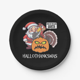 Assiettes En Carton Hallothanksmas heureux