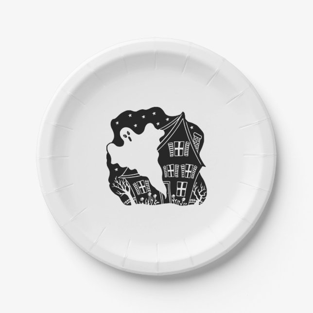 Assiettes En Carton Halloween (Devant)
