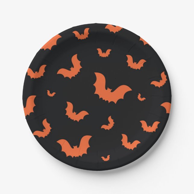 Assiettes En Carton Halloween (Devant)