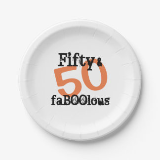 Assiettes En Carton Halloween Cinquante Fabuleux 50e fête d'anniversai