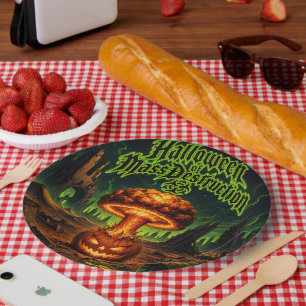 Assiettes En Carton Halloween de destruction massive Citrouille radioa