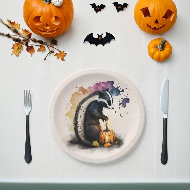 Assiettes En Carton Halloween de Skunk (Créateur téléchargé)