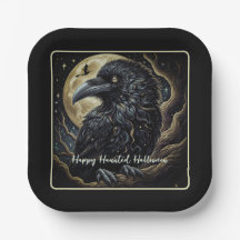 Halloween d'oiseaux noirs