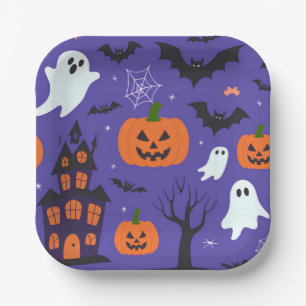 Assiettes En Carton Halloween drôle