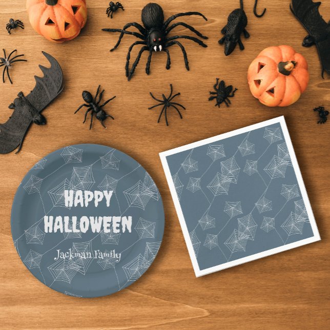 Assiettes En Carton Halloween éffrayant personnalisable (Spooky Halloween customizable Paper Plates
)