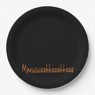 Assiettes En Carton Halloween Mmwwaahhaaahaa de rire mal