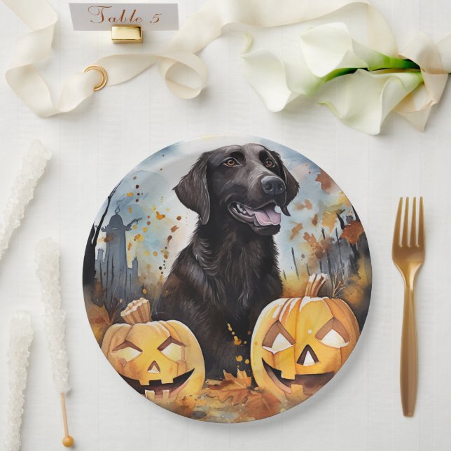 Assiettes En Carton Halloween Nouvelle-Écosse Avec Citrouilles Épouvan (Mariage)