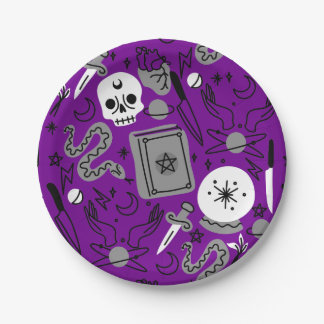 Assiettes En Carton halloween occulte magique mystique ésotérique viol
