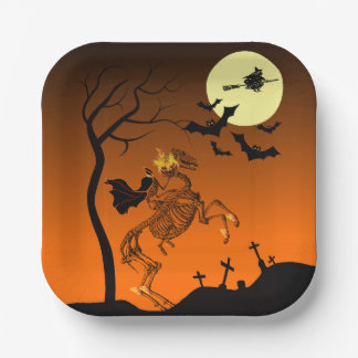 Assiettes En Carton Halloween sans tête